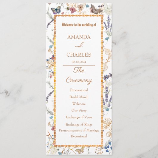 Programme rose Gold Butterfly Garden Plat (Devant)