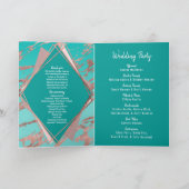 Programme Rose Gold Turquoise Green Marble Diamants Programm (Intérieur)