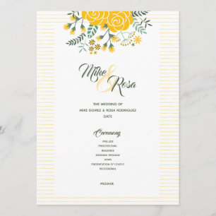 Programme Rose jaune du Texas - En vichy Mariage d'État