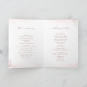 Programme Rose or simple botanique mariage (Intérieur)