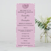 Programme rose Pink Mariage damassé (Debout devant)