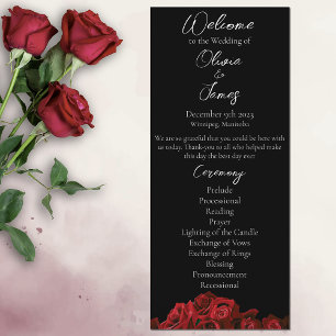 Programme Roses rouges Blanc Black Elegance Mariage intempor
