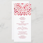 Programme Rouge Aquarelle Méditerranée Carrelage Motif (Devant / Derrière)