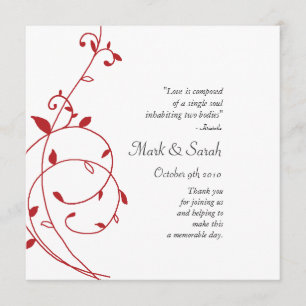 Programme rouge divin de mariage de vigne