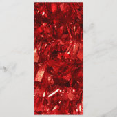 Programme Rouge noir et blanc Mariage de Noël moderne (Dos)