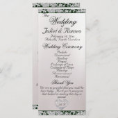 Programme Ruban et Parties scintillant sur perle - Mariage E (Devant / Derrière)