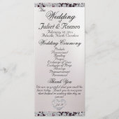 Programme Ruban et Parties scintillant sur perle - Mariage v (Devant)