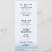 Programme Russe aquarelle paysage de montagne mariage (Dos)