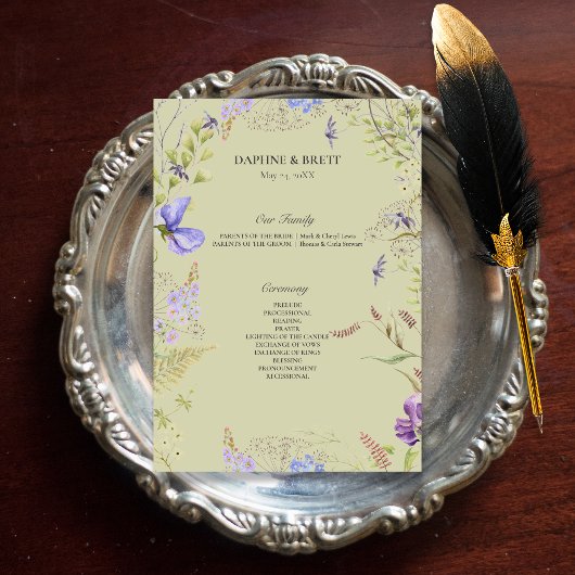 Programme Russe Lavender Sage Fleur sauvage Lavender Mariage