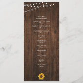 Programme Russe String éclat Mason Jar Mariage (Dos)