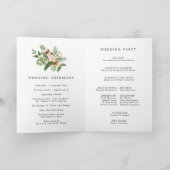 Programme Rustic Botanical Winter Wedding Booklet Program (Intérieur)