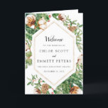 Programme Rustic Botanical Winter Wedding Booklet Program<br><div class="desc">Prenez la bonne humeur lorsque vous créez votre propre programme de livret mariage. Personne ne sait ce que vous voulez mieux que vous. Commencez par cette élégante verdure d'hiver et cette modèle fleurie blanche. Ajoutez facilement les détails de votre cérémonie de mariage. N'oubliez pas de consulter les éléments de coordination...</div>