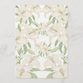 Programme Rustic Forest Greenery Floral Wedding Program Card (Dos)