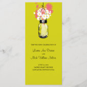 Programme Rustic Mason Jar et Fleur sauvage Daisies Programm (Devant)
