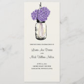 Programme Rustic Mason Jar et Hydrangeas (Devant)