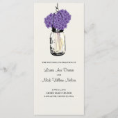 Programme Rustic Mason Jar et Hydrangeas (Devant)