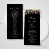 Programme Rustic Meadow Botanical Wedding Program