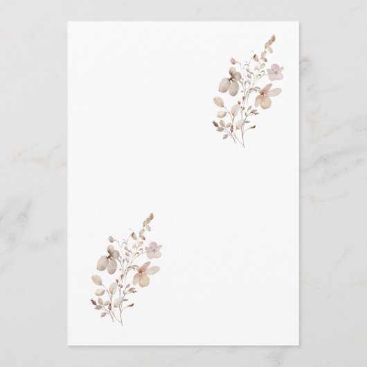 Programme Rustic Neutral Wedding Program (Dos)