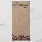 Programme Rustic Turquoise Gerber Daisy Mariage campagnard P (Dos)