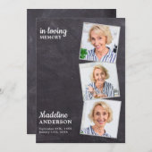 Programme Rustique 3 Photo Memorial Ordre de service Funérai (Devant / Derrière)