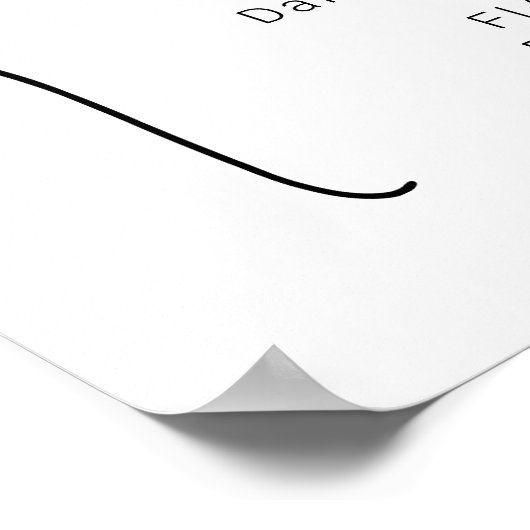 Programme Rustique De Mariage Avec Icônes Poster (Coin)