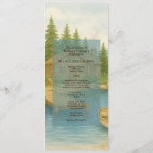 Programme Rustique Désert Sud-Ouest Terracotta Dîner Mariage (Dos)