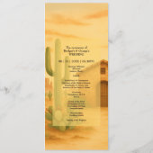 Programme Rustique Désert Sud-Ouest Terracotta Mariage (Dos)