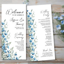 Rustique Dusty Blue Boho Chic Fleur sauvage Mariag