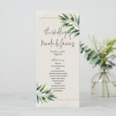 Programme rustique feuille d'olive verte os blanc  (Debout devant)