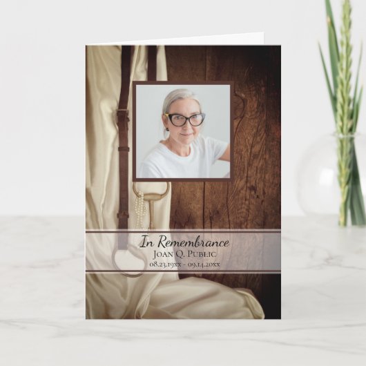 Programme Rustique Horse Bit Satin Service funéraire Occiden (Devant)