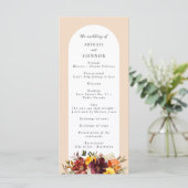 Programme Rustique Marsala Brûlé Orange Chute Wreath (Debout devant)