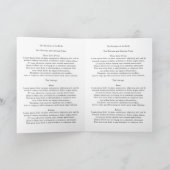 Programme Sage Green Moderne Botanique verdure mariage bifol (Intérieur)