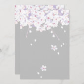 programme sakura floral violet automne cartes de v (Devant / Derrière)