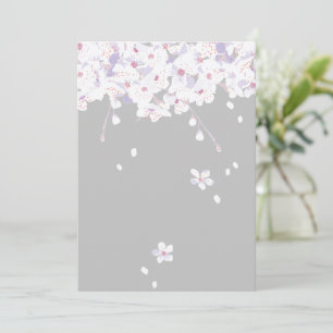programme sakura floral violet automne cartes de v