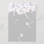 programme sakura floral violet automne cartes de v (Devant)