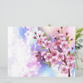 Programme Sakura rose sur la peinture Arrière - plan (Debout devant)