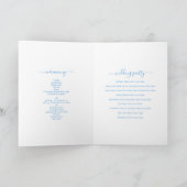 Programme Santorin Grèce Mariage Ordre de service (Intérieur)