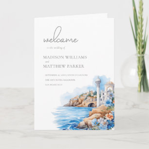 Programme Santorini Grèce Mariage aquarelle photo