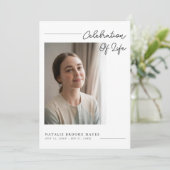 Programme Scénario moderne Célébration de la vie Photo Funér (Debout devant)