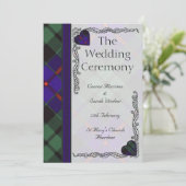 Programme Scottish Tartan Wedding program - Morrison (Debout devant)