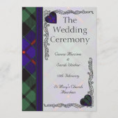 Programme Scottish Tartan Wedding program - Morrison (Devant)