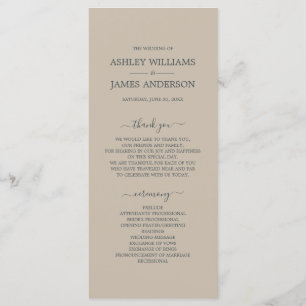 Programme Script chic Shiitake gris simple minimaliste Maria