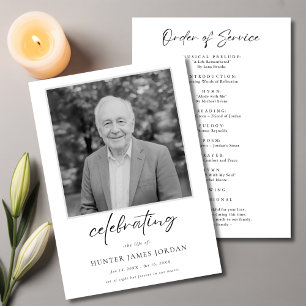 Programme Script Funeral Memorial Ordre de service pas cher