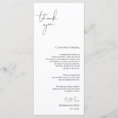 Programme Script minimalisme moderne Placage Merci (Devant)