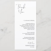 Programme Script minimalisme moderne Placage Merci (Devant)