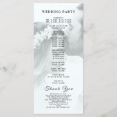 Programme Script simple et élégant |Mariage moderne (Dos)