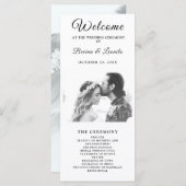 Programme Script simple et élégant |Mariage moderne (Devant / Derrière)