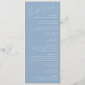 Programme Script Whimsical | Dusty Blue Wedding Program (Dos)