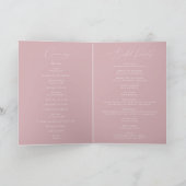 Programme Script Whimsical | Mariage plié Dusty Rose (Intérieur)