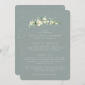 Programme Seafoam Green Snowberry+Eucalyptus Stem Mariage (Devant / Derrière)